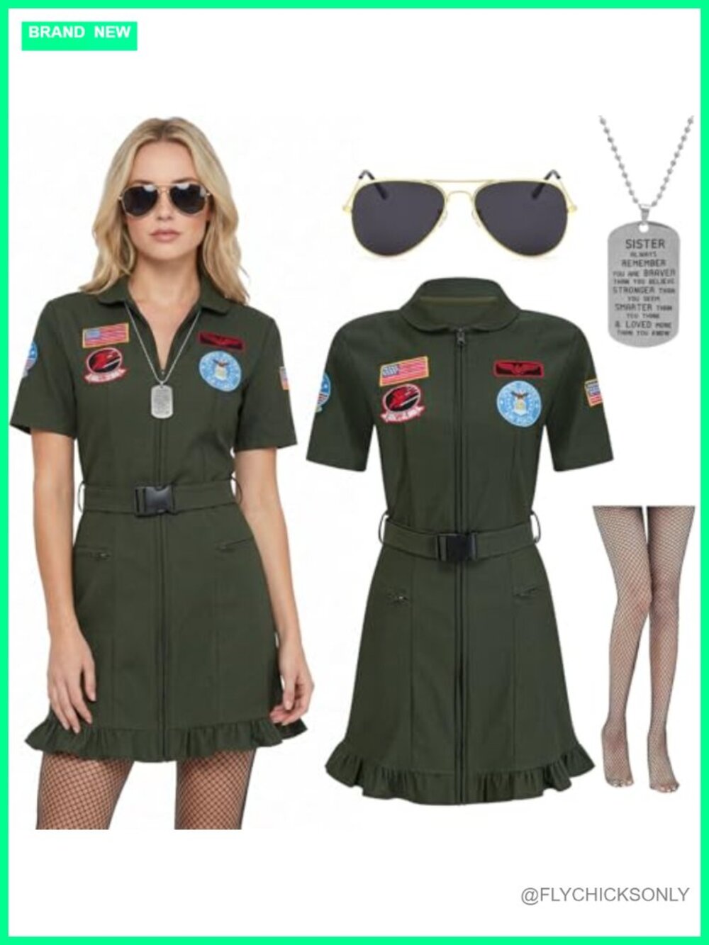 Pilot Flight Costume Dress for Women Halloween 2025 Adult Costume Jumpsuit with